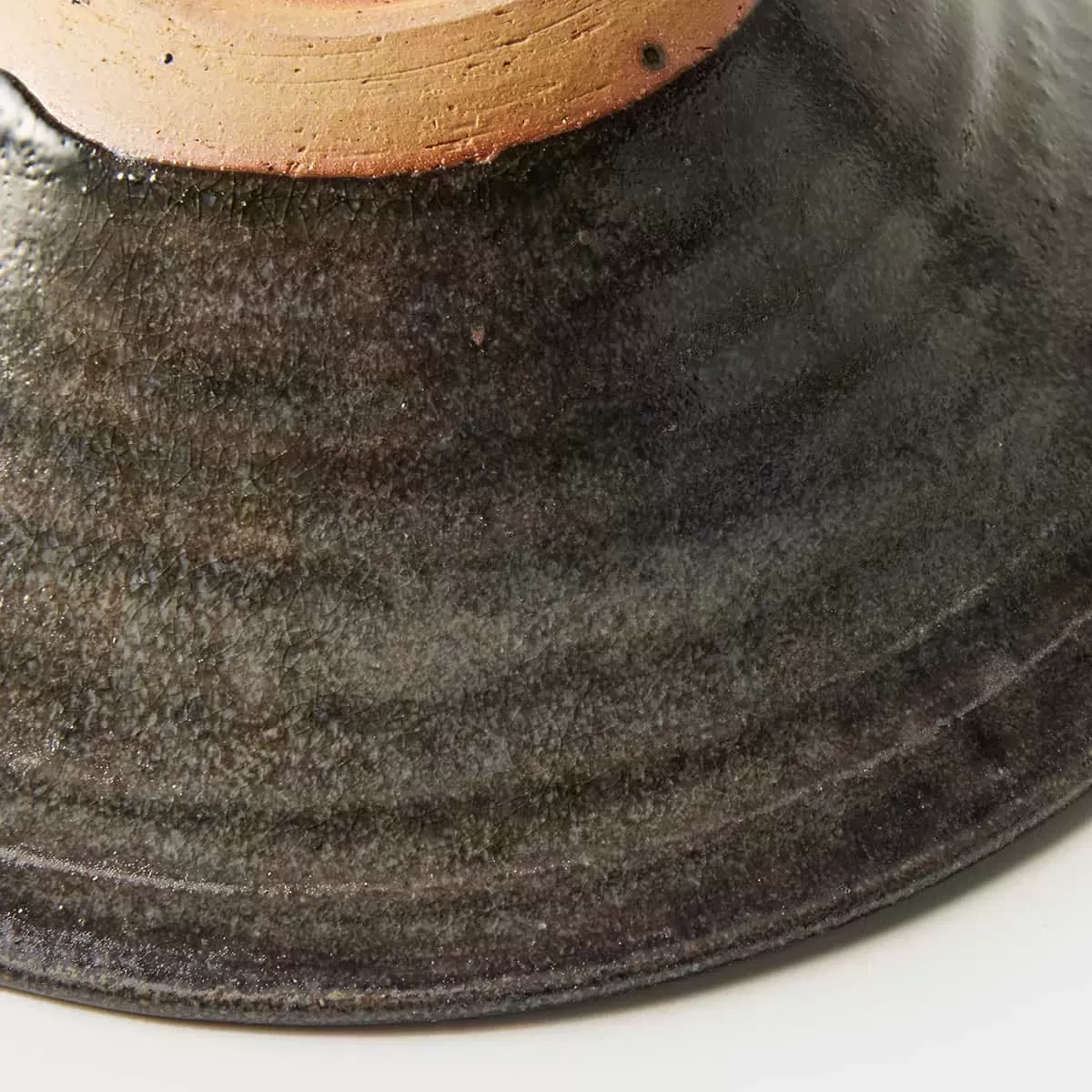 【信楽焼】信楽四季彩陶 －春分　リムボウル　朧月（おぼろづき） φ24cm
